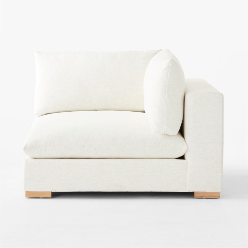 Deseo White Performance Fabric Deep Depth Corner Chair - image 3 of 8