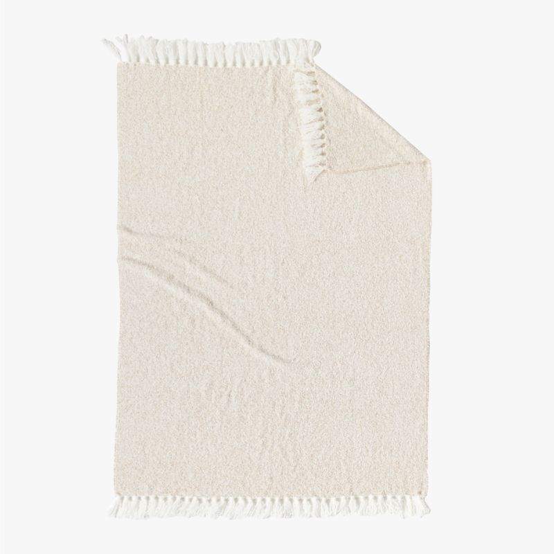 Desi Cream Textured Throw Blanket - image 1 of 3