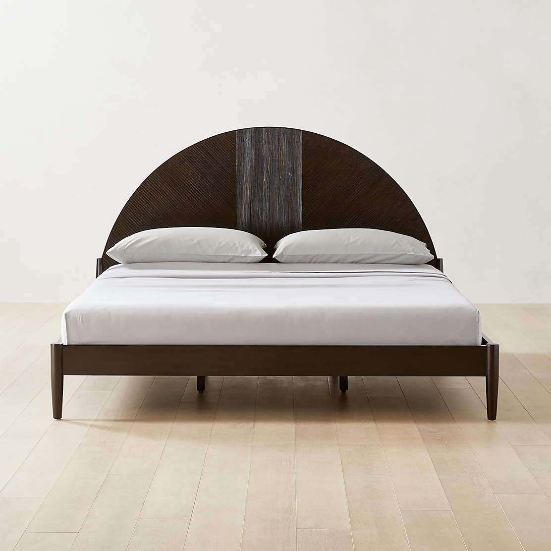 Dewi Black Rattan Queen Bed + Reviews CB2