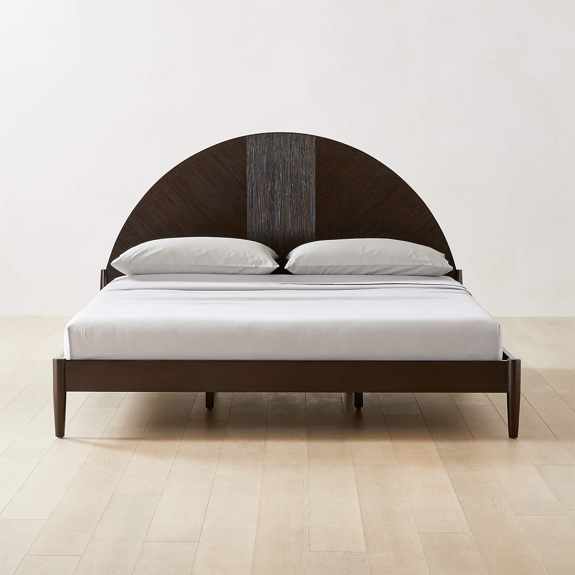 Dewi Black Rattan King Bed + Reviews CB2