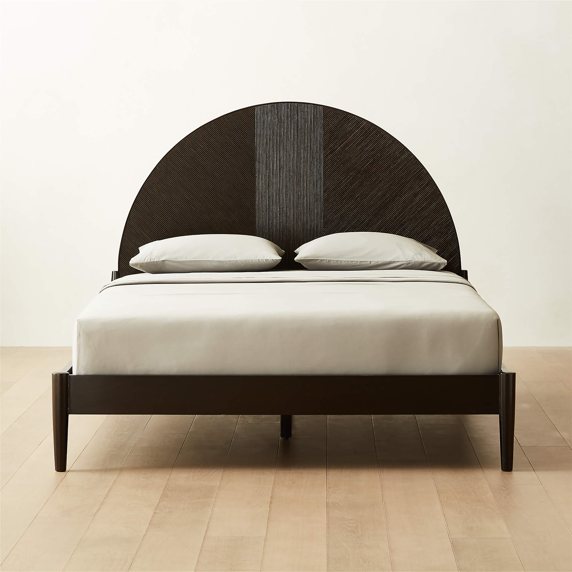 Dewi Black Rattan Queen Bed + Reviews CB2 Canada