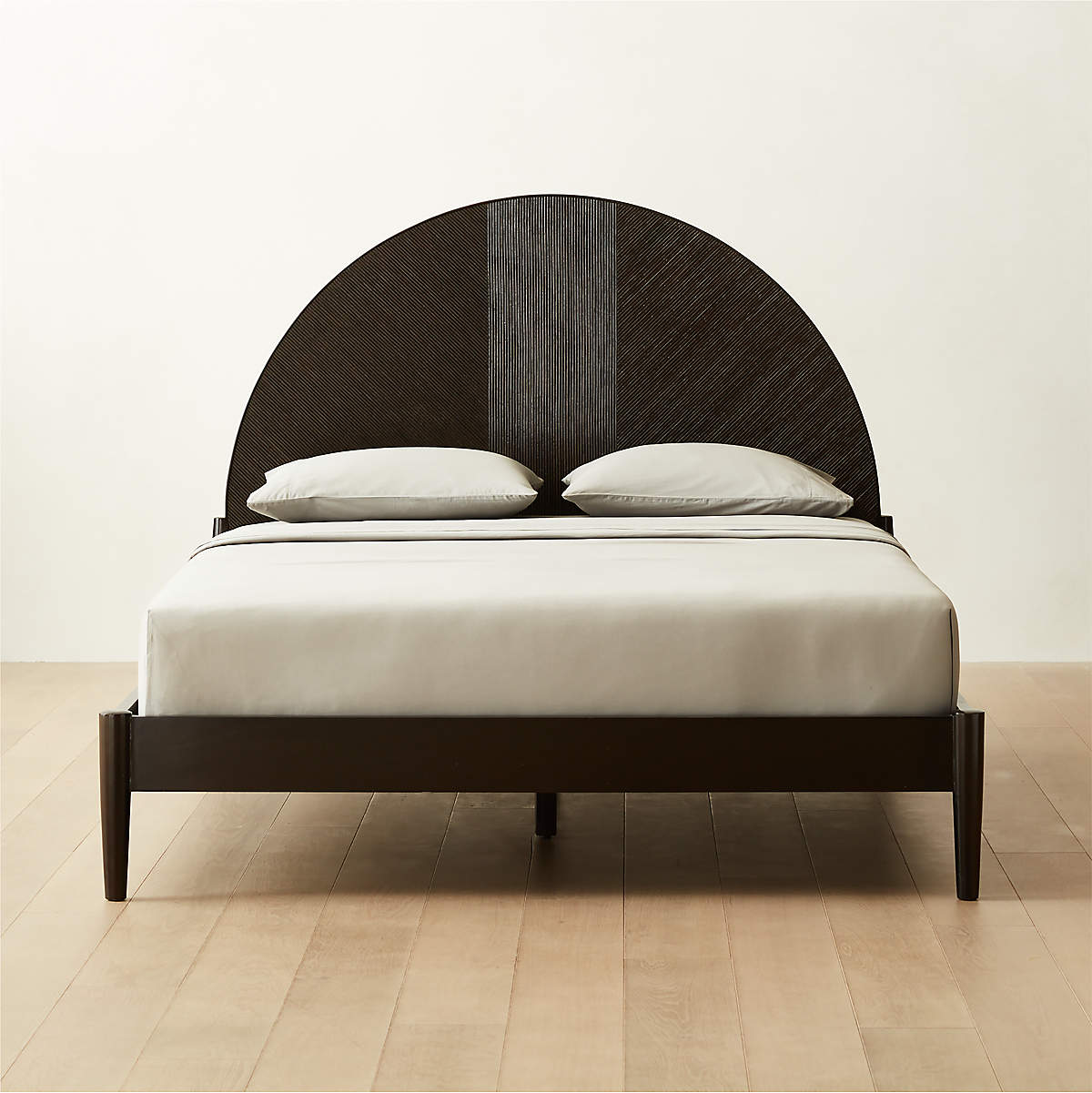 Black and rattan bed top