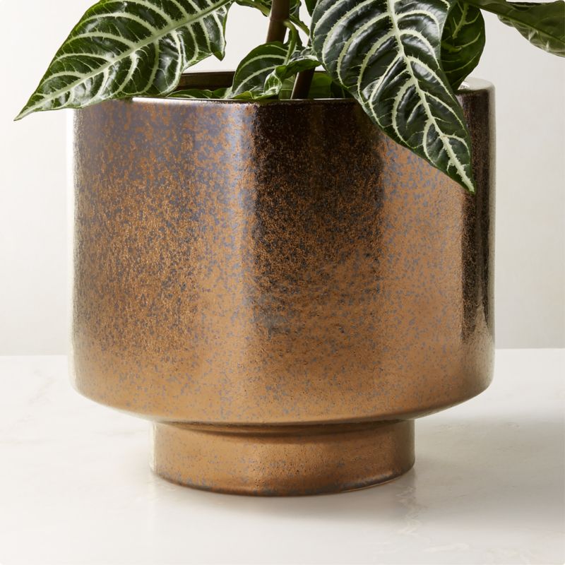 Dia Metallic Bronze Indoor Planter - image 2 of 5