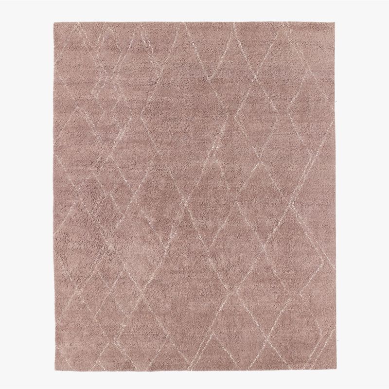 Diamant Hand-Knotted Mauve Wool Area Rug 5'X8' by Ackerman - image 0 of 4