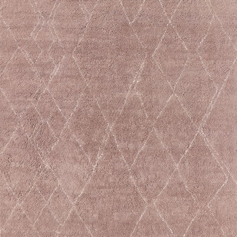 Diamant Hand-Knotted Mauve Wool Rug Swatch 12"X12" by Ackerman - image 0 of 4