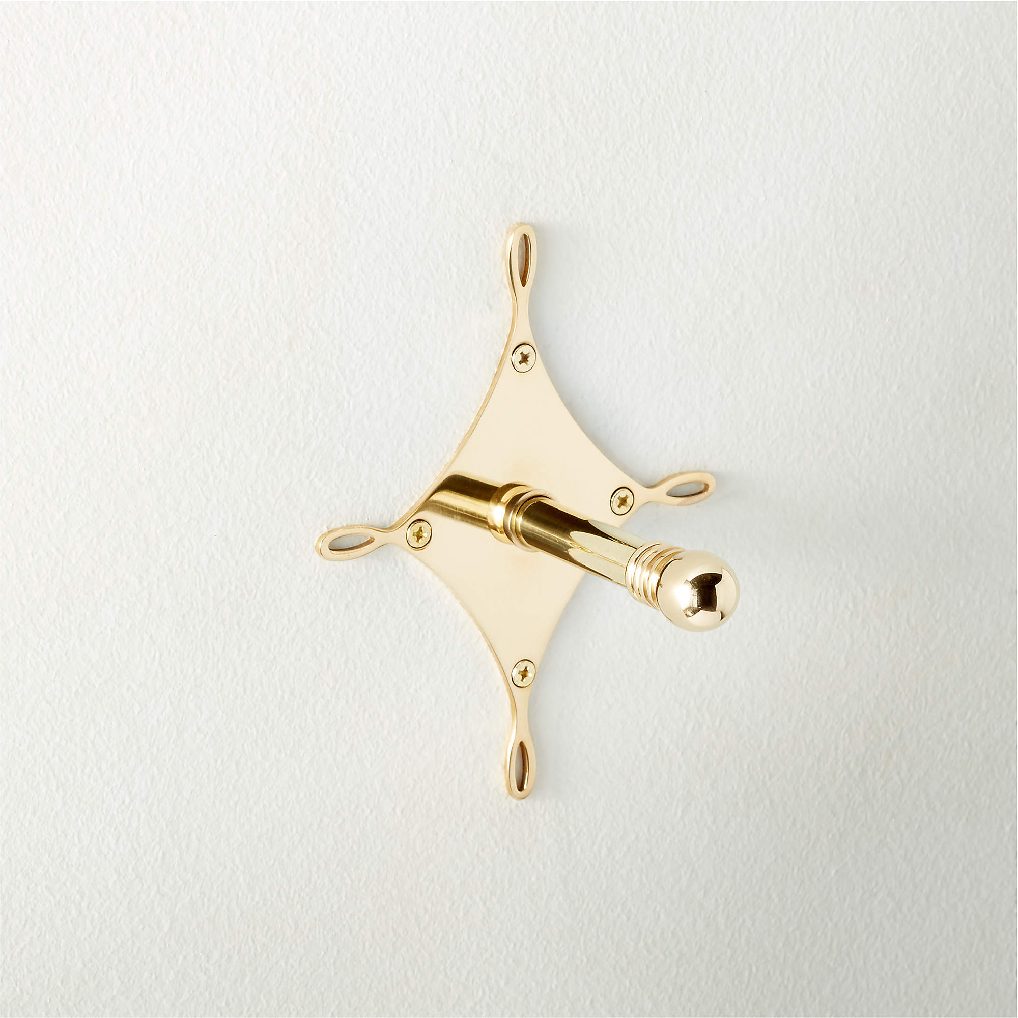 Diamond Loop Modern Unlacquered Brass Valet Rod CB2 Canada