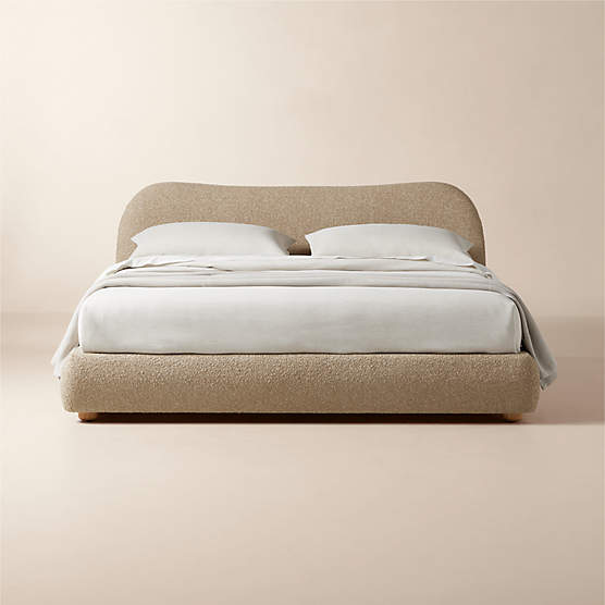 Diana Camel Brown Boucle King Bed