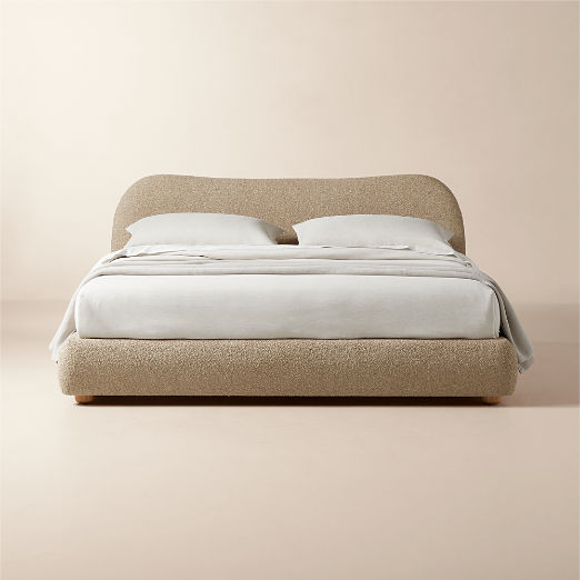 Diana Camel Brown Boucle Bed