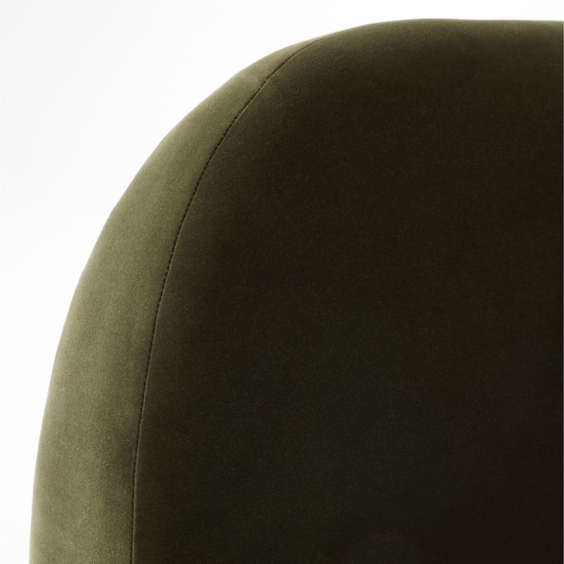 Diana Olive Green Velvet King Bed - image 7 of 10