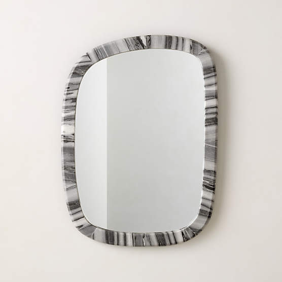 Diani Black Marble Wall Mirror 18"x24"