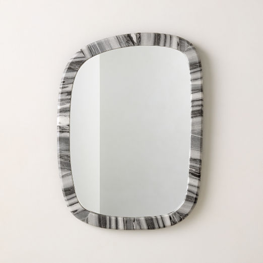 Diani Black Marble Wall Mirror 18"x24"