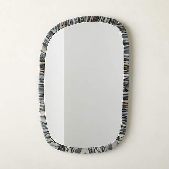 Diani Black Marble Wall Mirror 24"x36"