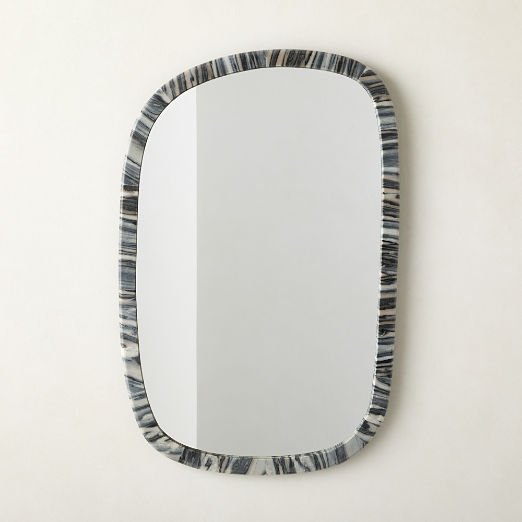 Diani Black Marble Wall Mirror 24"x36"