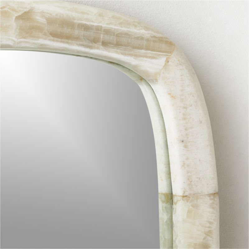 Diani Cream Onyx Wall Mirror 18''x24'' - image 5 of 8