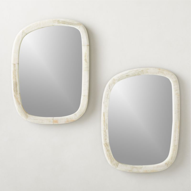 Diani Cream Onyx Wall Mirror 18''x24'' - image 4 of 8