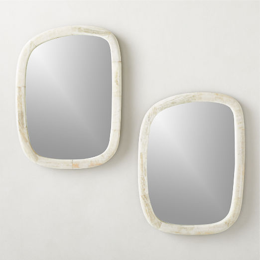 Diani Cream Onyx Wall Mirror 18''x24''