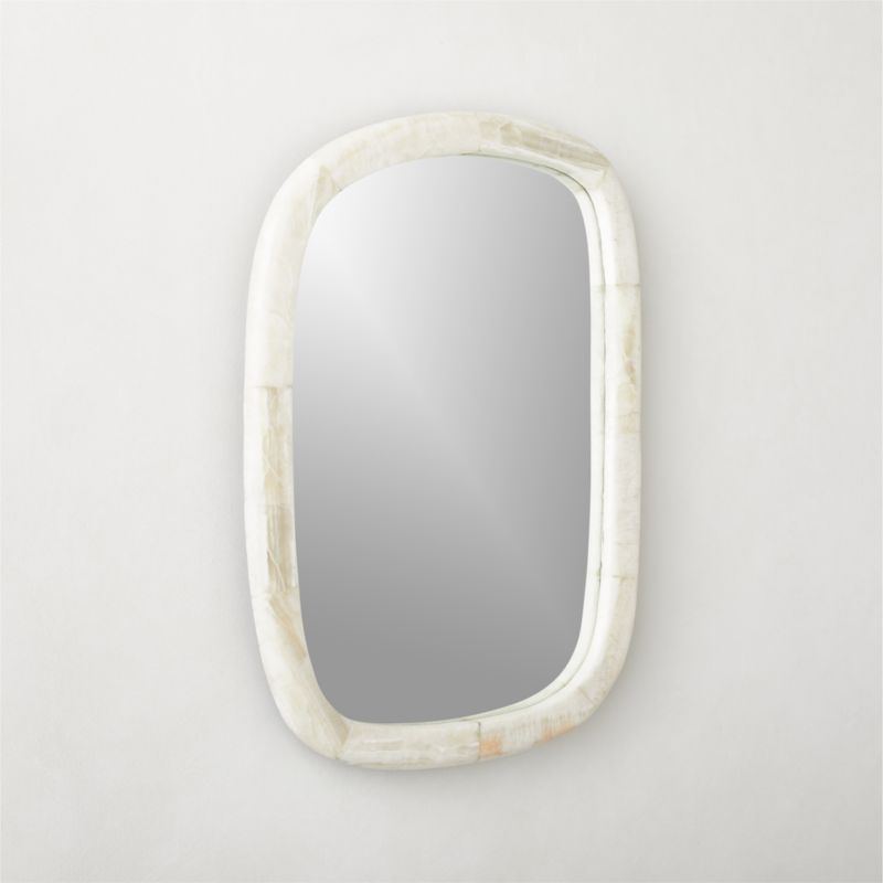 Diani Cream Onyx Wall Mirror 18''x24'' - image 3 of 8