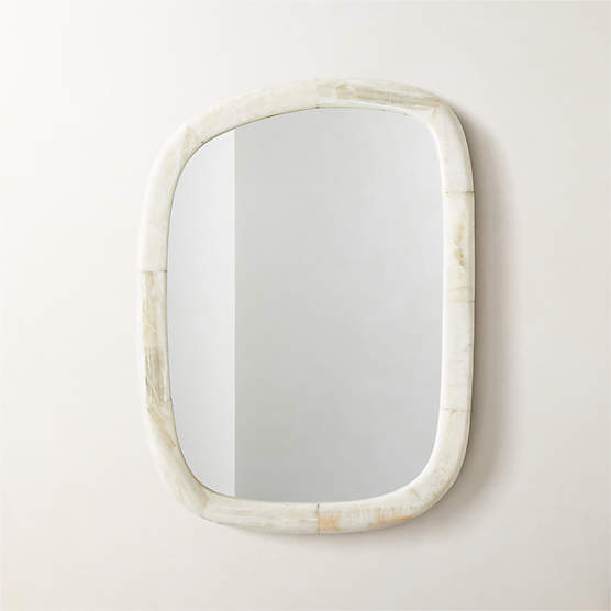 Diani Cream Onyx Wall Mirror 18''x24''