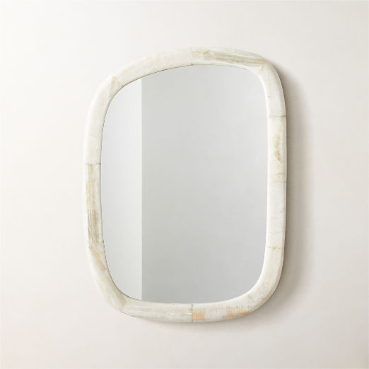 Diani Cream Onyx Wall Mirror 18''x24''