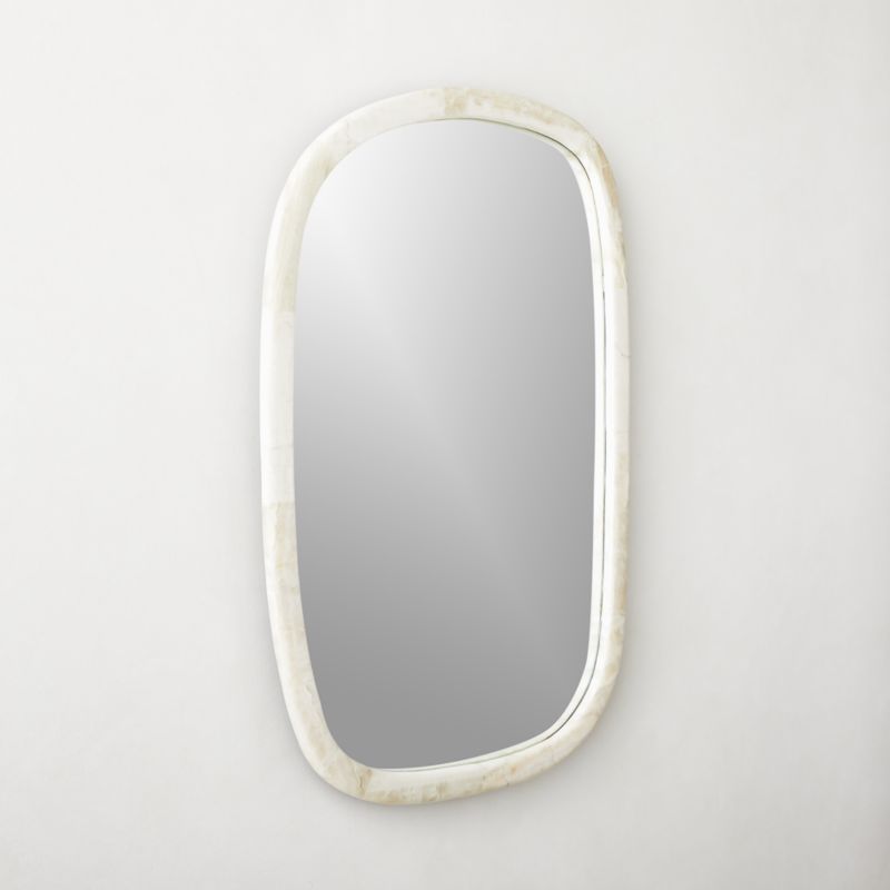 Diani Cream Onyx Wall Mirror 24''x36'' - image 3 of 11