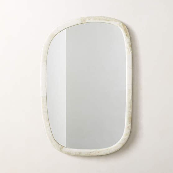 Diani Cream Onyx Wall Mirror 24''x36''