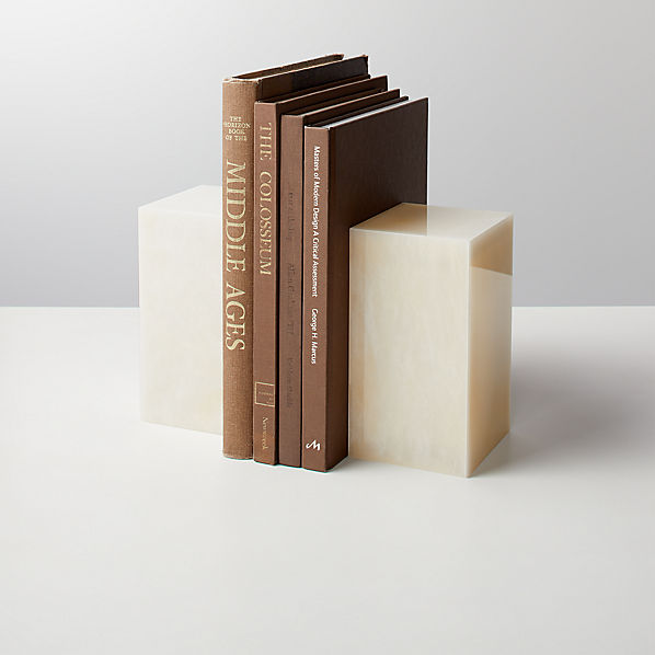 Home & Living Minimal Bookend Bookend Modern Bookends Cement Bookend
