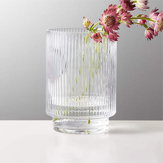 Dina Fluted Glass Vase