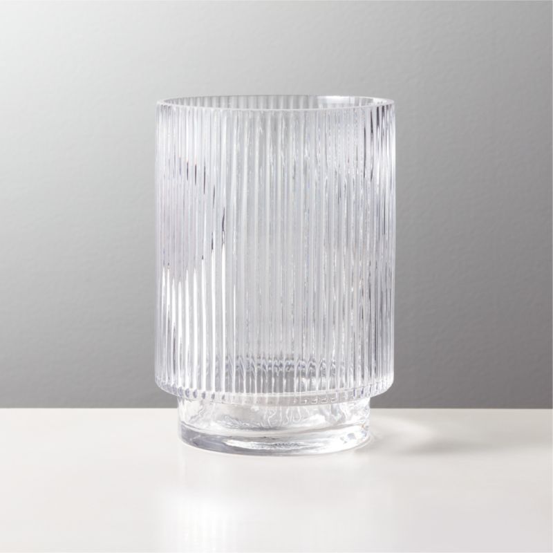 Dina Fluted Glass Vase + Reviews | CB2