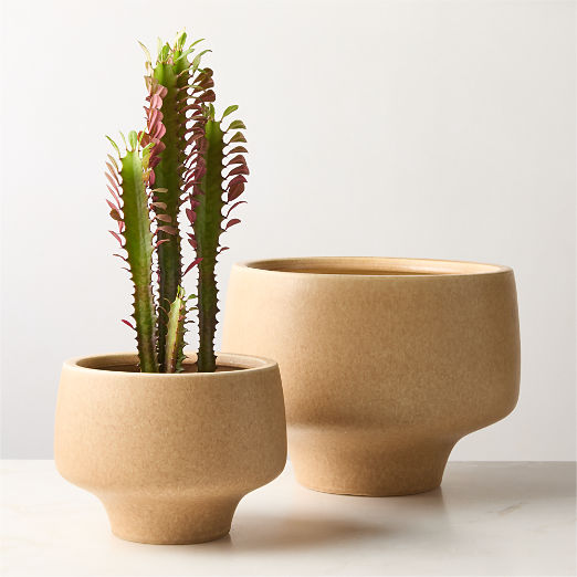 Dinah Beige Ceramic Planters