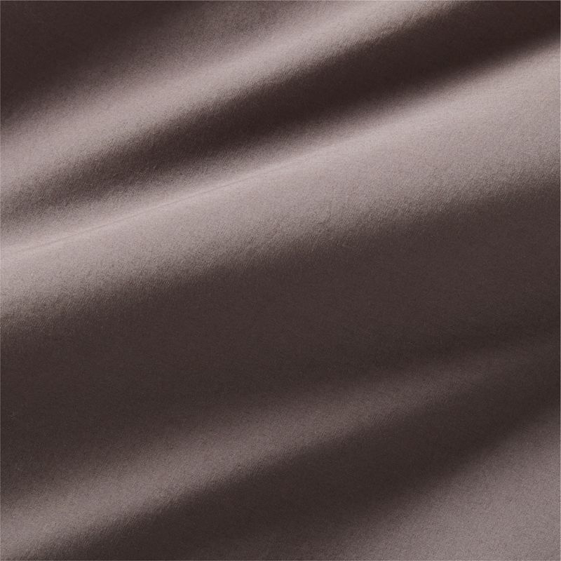 Dione Organic Cotton Washed Percale 400 Thread Count Charcoal Standard Pillow Shams Set of 2 - image 3 of 4