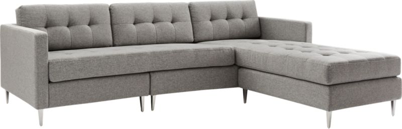 Ditto Grey Sectional Sofa - image 4 of 8