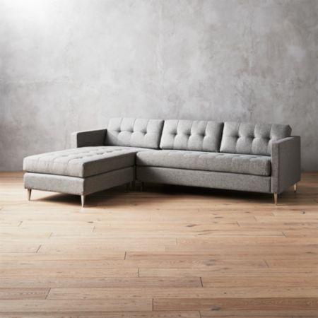 Ditto Ii Grey Sectional Sofa