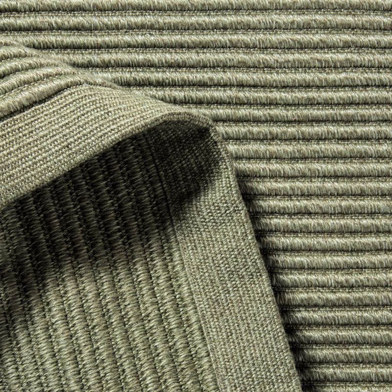 Diver Handwoven Ribbed Green Indoor/Outdoor Performance Runner Rug 2.5'x8' - image 3 of 4