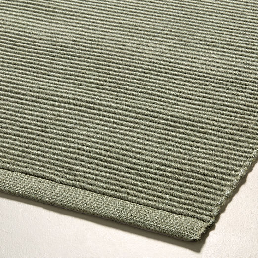 Diver Handwoven Ribbed Green Indoor/Outdoor Performance Doormat 2'X3'