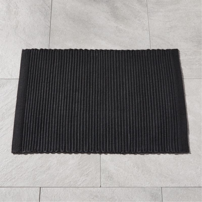 Diver Handwoven Ribbed Black Indoor/Outdoor Performance Doormat 2'x3' - image 2 of 4