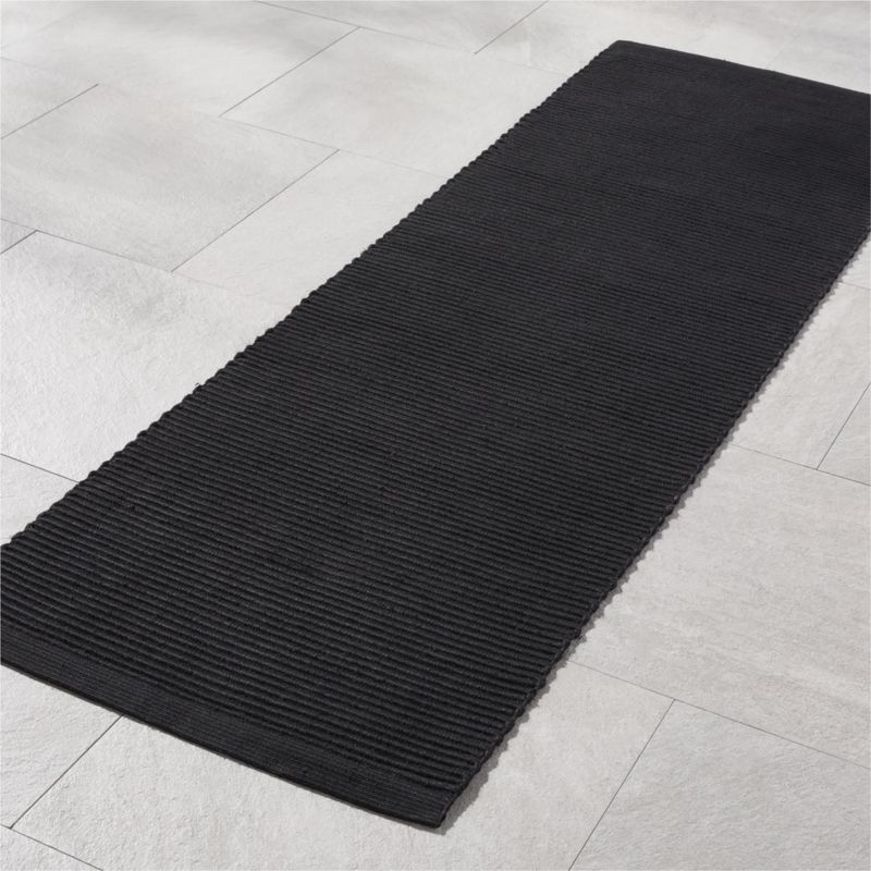 Diver Handwoven Black Indoor/Outdoor Performance Area Rug by Ross Cassidy