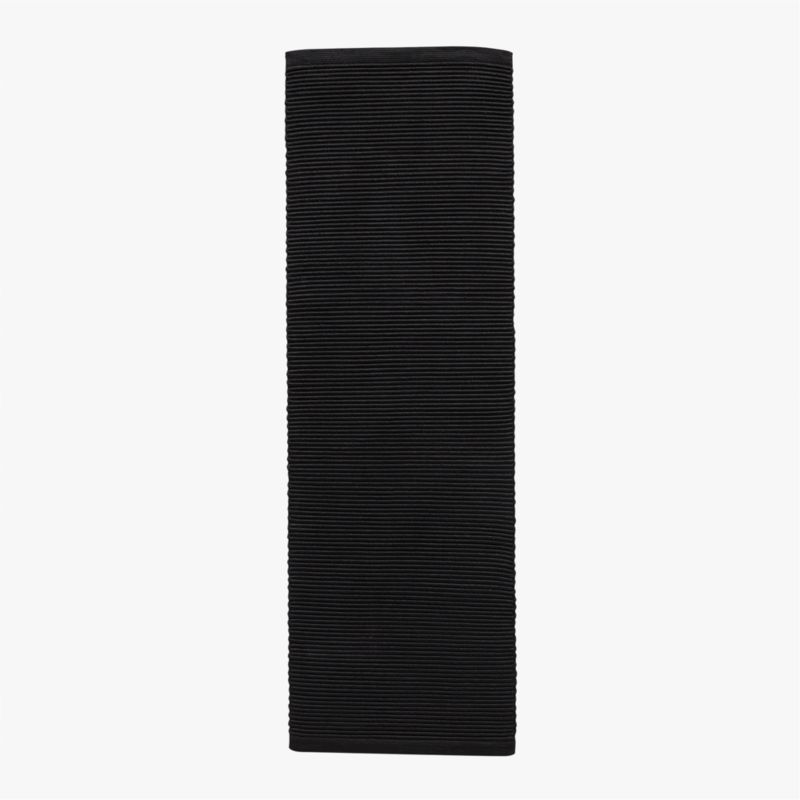 Diver Handwoven Ribbed Black Indoor/Outdoor Performance Runner Rug 2.5'x8' - image 0 of 3