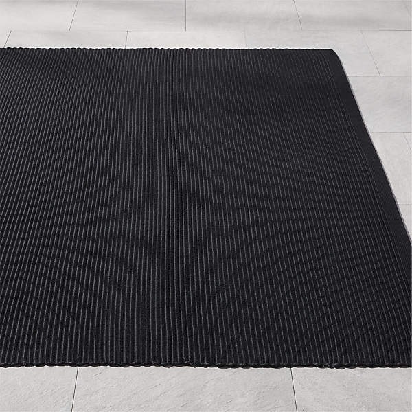 Diver Handwoven Black Indoor/Outdoor Performance Area Rug 5'x8' by Ross  Cassidy + Reviews