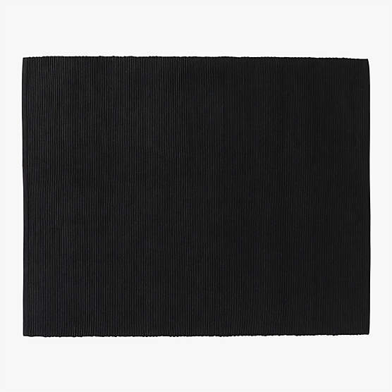 Diver Handwoven Ribbed Black Indoor/Outdoor Performance Area Rug 6'x9' by Ross Cassidy