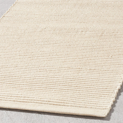Diver Handwoven Ribbed Neutral Indoor/Outdoor Performance Runner Rug 2.5'x8'