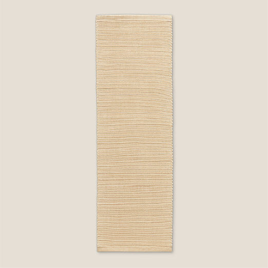 Diver Handwoven Ribbed Neutral Indoor/Outdoor Performance Runner Rug 2.5'x8'