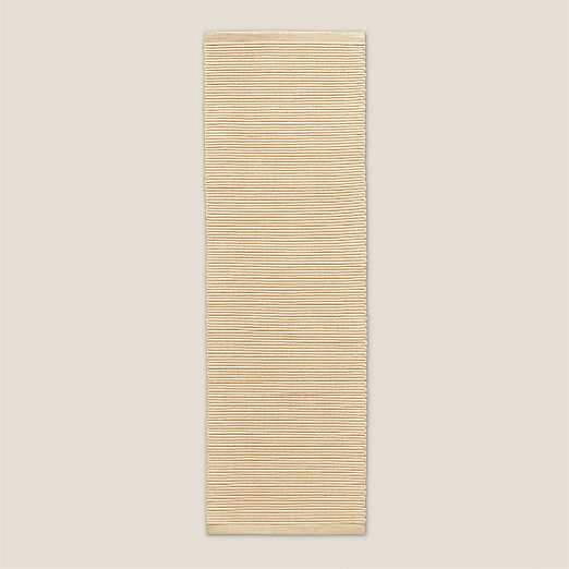 Diver Handwoven Ribbed Neutral Indoor/Outdoor Performance Runner Rug 2.5'x8'