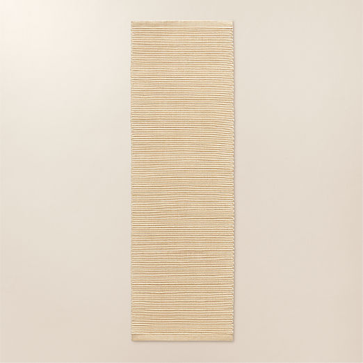 Diver Handwoven Ribbed Neutral Indoor/Outdoor Performance Runner Rug 2.5'x8'
