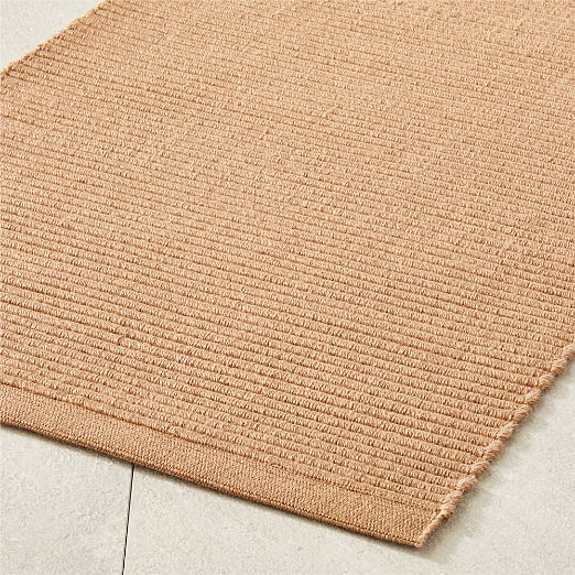 Diver Handwoven Ribbed Sand Indoor/Outdoor Performance Runner Rug 2.5'x8' by Ross Cassidy