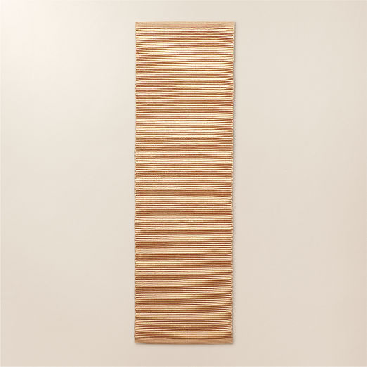 Diver Handwoven Ribbed Sand Indoor/Outdoor Performance Runner Rug 2.5'x8'