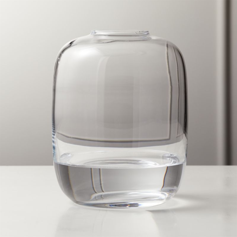 Dixon Clear Glass Vase + Reviews CB2