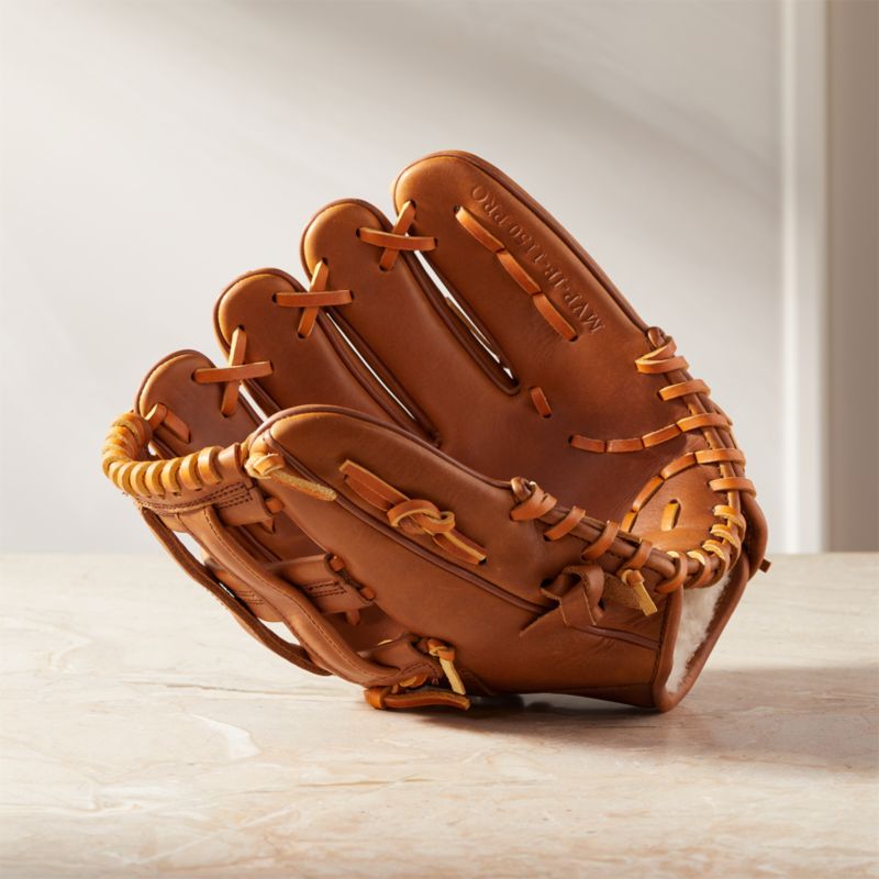 Deluxe Tan Leather Baseball Glove | CB2
