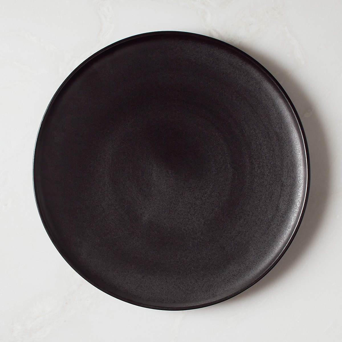 Dolce Modern Black Dinner Plate CB2