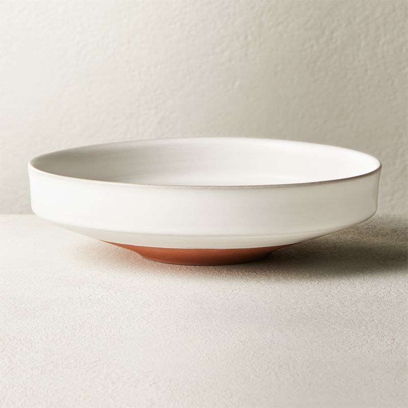 Dolce White Terracotta Soup Bowl + Reviews | CB2