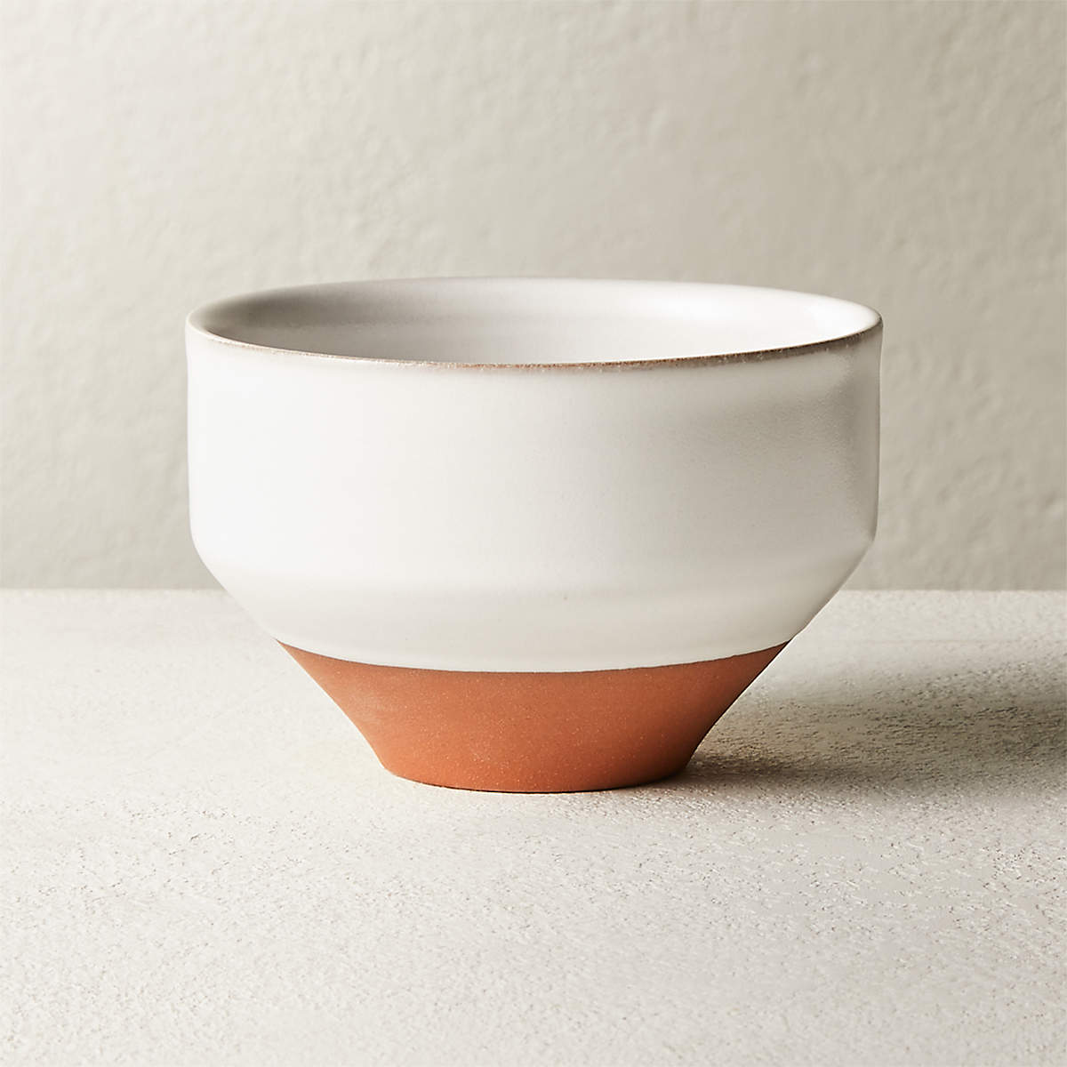 Dolce White Terra Cotta Mini Bowl + Reviews CB2
